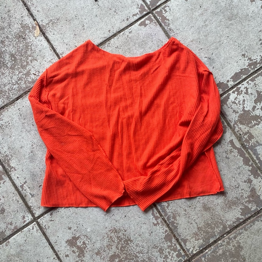 Anthropologie Daily Practice Waffle Crop
